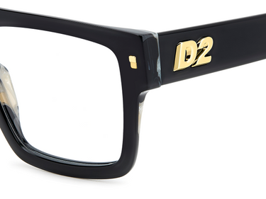 Men Premium Dsquared2 Eyeglasses: D2 0147 - Black - SpecSMART Eye Clinic (Zoom View)
